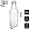 KADAX Bouteilles en verre à remplir, 200ml, 10 pièces, Voir les images du produit 2