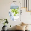 Miroir mural asymétrique, dimensions 30 x 50,6 cm, verre Voir les images du produit 3