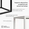 LAMO Manufaktur Portafiori in metallo nero 28 cm | Porta Anteprima dell’immagine prodotto 5