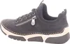 A side view of a black sneaker with a beige sole. Anteprima dell’immagine prodotto
