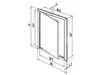 Weiße Revisionstür 150x200 mm ABS Produktbild-Vorschau 5