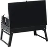 A black foldable grill on a white background. Voir les images du produit