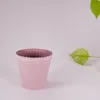 Blumen-Topf alt-rosa geriffelt als Outdoor Pflanzen-Topf Produktbild-Vorschau 5