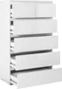 CALICOSY - Hohe Kommode mit 6 Schubladen L80 x H131cm - Produktbild-Vorschau 9
