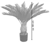 Umelá palma veľká umelá palma umelá rastlina cycas palma Náhľad obrázku produktu 6