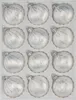 12 tlg. Glas-Weihnachtskugeln Set in Ice Weiss Silber Regen Produktbild-Vorschau 1