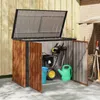 vidaXL Contenitore da giardino marrone 151,5 x 82 x 110,5 Anteprima dell’immagine prodotto 4