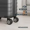 lot de 8 roulettes de valise en caoutchouc Housse de Voir les images du produit 2