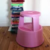 Drehbarer Rollhocker aus Kunststoff, Pink Produktbild-Vorschau 10