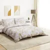 Eleganter Möbel Bettwäsche-Set Weiß und Braun 140x200cm Produktbild-Vorschau 2