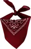 Bandana Tuch Paisley Muster 02 bordeaux weiß quadratisches Produktbild-Vorschau 1