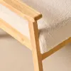 sweeek - Skandinavischer Sessel in Bouclé und Hevea-Holz - Produktbild-Vorschau 5