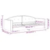 dkd-home-decor Tagesbett 80x200 cm, Blau, Samt, modernes Produktbild-Vorschau 8