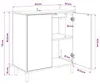 vidaXL Credenza LOCHEM, finitura Sonoma, 69 x 33 x 75 cm, Anteprima dell’immagine prodotto 8