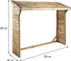 Abri bûches - 1.05 m² - 2.10 x 0.50 x 1.8 m- 2 Stères Voir les images du produit 3