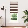 vidaXL Doppelrollo Braun 75x200 cm Stoffbreite 70,9 cm Produktbild-Vorschau 1