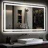 ZMH Badspiegel mit Beleuchtung 100x60cm Wandspiegel  IP44 Produktbild-Vorschau 1