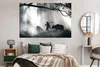 MuchoWow® Poster Kühe - Wald - Licht 180x120 cm - Produktbild-Vorschau 4