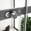 150X195cm Duschabtrennung Schiebetür Duschkabine Duschwand Produktbild-Vorschau 5