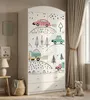 Armadio per bambini grande, bianco, con cassetti e asta Anteprima dell’immagine prodotto 3