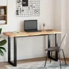 vidaXL Stół z blatem prostokątnym 140x50x4 cm z litego Podgląd zdjęcia produktu 3