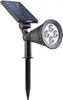 Wasserdichter Solar-Außenstrahler mit 4 weißen LEDs – 200 Produktbild-Vorschau 1