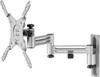 A silver TV wall mount is shown against a white background. Voir les images du produit