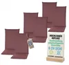 Pillows24 - 6x Hochlehner Auflagen 120x50x8 cm | Bequeme & Produktbild-Vorschau 1