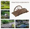 SUGIFT Gartenbrücke Tannenholz mit Rad-Handläufen, Produktbild-Vorschau 8