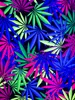 PSYWORK Schwarzlicht Segel Elasthan Goa "Sweet Weed", Produktbild-Vorschau 4