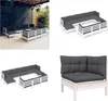 vidaXL 10 tlg. Garten Lounge Set mit Kissen Weiß Kiefer Produktbild-Vorschau 1