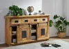 MASSIVMOEBEL24 Sideboard Mango 150x45x90 natur lackiert Produktbild-Vorschau 10
