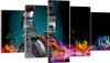 Bild auf Leinwand - Leinwandbild - Feuer Audio Kopfhörer - Produktbild-Vorschau 1
