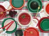 Papieren borden, 23 cm diameter, 6 stuks. | Effen kleur: Productafbeelding-voorbeeld 3