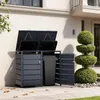 TIMBELA M802-2K Kovový Box na Popelnice 2 x 240L, Kryt na Náhled obrázku produktu 4