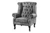 riess-ambiente Ohrensessel CHESTERFIELD 105cm grau silber Produktbild-Vorschau 11