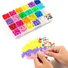 3300 Stück Pony Beads Perlen Set – 23 Farben, Glitzer-, Produktbild-Vorschau 6