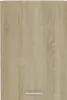 A close-up, front-facing view of a wooden cabinet door with a light oak finish and a silver handle. Anteprima dell’immagine prodotto