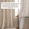 2er Set Boho Vorhang Beige Leinenoptik Gardinen für Produktbild-Vorschau 7