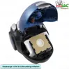 A vacuum cleaner with its lid open, showing the dust bag compartment. Produktbild-Vorschau