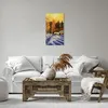 Bild auf Leinwand - Leinwandbild - Winter Wald Wiese - Produktbild-Vorschau 6