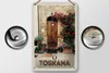 Blechschild Reise 12x18cm Toskana Italien Natur Blumen Tür Produktbild-Vorschau 2