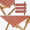 sweeek - Gartentisch aus Akazienholz, 2 Klappstühle - Produktbild-Vorschau 8