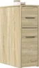 vidaXL Badschrank Schmal mit Rollen Sonoma-Eiche Produktbild-Vorschau 2