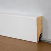 2,50 m | Vierkant Sockelleiste Weiß streichfähig (MDF-Kern) Produktbild-Vorschau 4