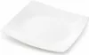 A single white square plate is shown from a slightly elevated diagonal angle against a white background. Náhled obrázku produktu