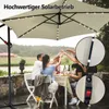 Jopassy parasol Beżowy LED Solar Ø350cm parasol wspornikowy Podgląd zdjęcia produktu 4