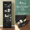 SONNI Schwarz hochglanz Vitrinenschrank mit LED beleuchtung Produktbild-Vorschau 13
