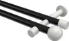 Interdeco Gardinenstange / Vorhangstange Schwarz / Weiß, Produktbild-Vorschau 1