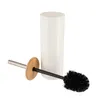 Brosse à WC Tendance blanc plastique bambou 9x9x37,2 cm Voir les images du produit 4